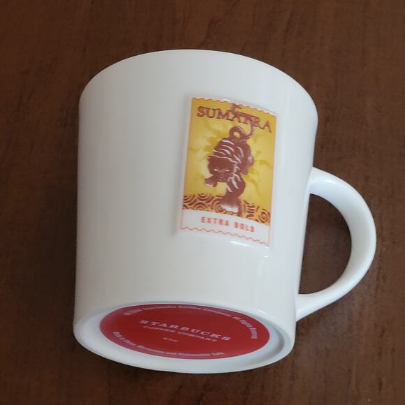 Starbucks Sumatra Extra Bold Tiger Stamp Coffee Mug Cup 2006 - Asia Pacific 16oz - Picture 8 of 10